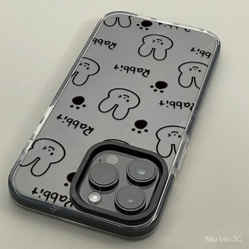เคสโทรศัพท์มือถือใส แบบนิ่ม ลายการ์ตูนกระต่าย กันกระแทก สําหรับ iPhone 15plus 14 13 Pro 12 11 Pro Max XR X XS xsmax 7 8 Plus SE 15pro 14Pro 14Plus13Pro 12Promax 11Pro 7Plus เคส
