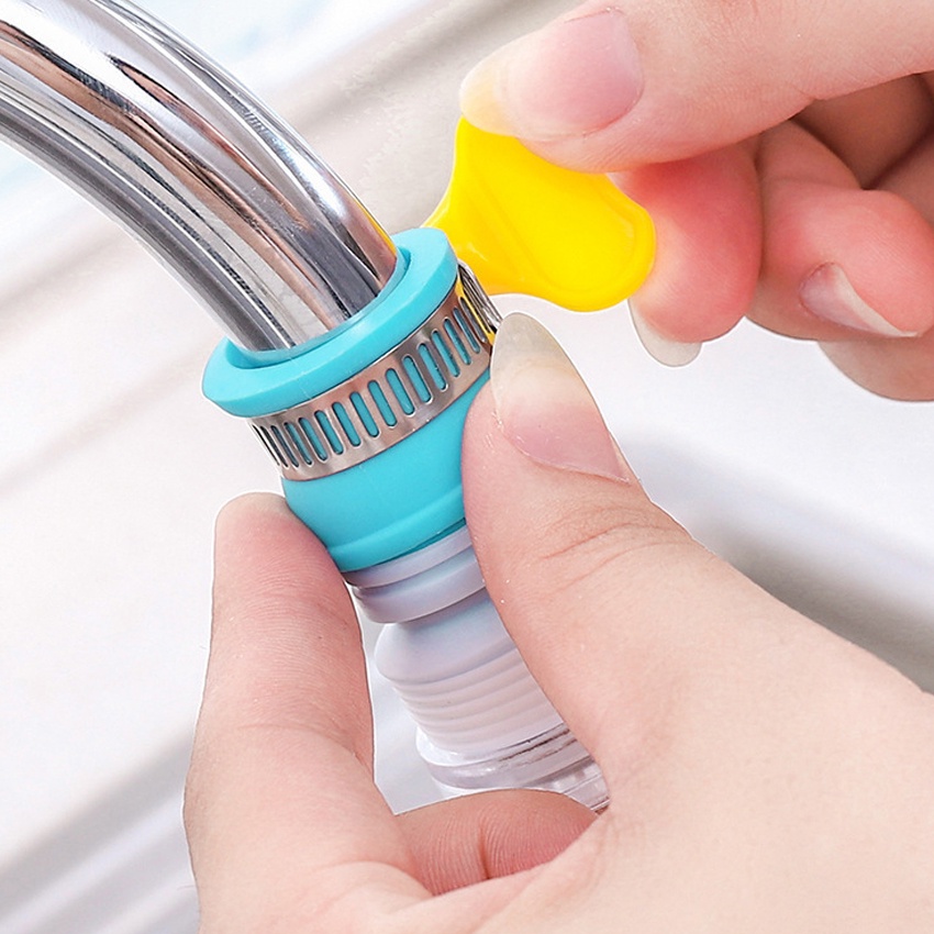 พร้อมส่งหัวต่อก๊อกน้ำ หัวต่อกันน้ำกระเด็น ก๊อกต่อหมุนได้ 360 องศา  Faucet filter ราคา ถูกที่สุด ดีลบีเคเค แกลเลอรีภาพที่ 4