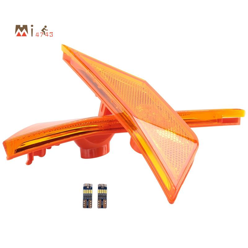 【Mi4743】ไฟเลี้ยวด้านข้าง พร้อมหลอดไฟ LED สําหรับ Honda Civic 2016-2020 34350TETH01 34300TETH01