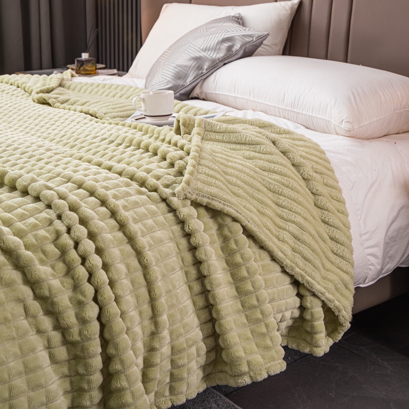 ผ้าห่ม Fleece Blanket นุ่มลื่นและอบอุ่น ห่มสบาย ขนาด 7 ฟุต 200*230ซม. ผืนใหญ่