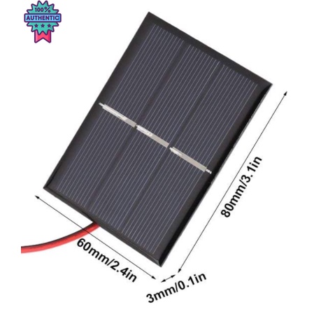 Solar Cell โซล่าเซลล์ พลังงานแสงอิตย์ แผ่นโซล่าเซลล์ 1.5V / 0.65W ในไทย
