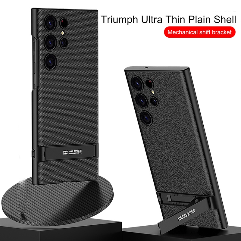 เคสโทรศัพท์มือถือหนัง PU กันกระแทก แบบพับได้ บางพิเศษ หรูหรา สําหรับ Samsung Galaxy S24 Ultra GKK