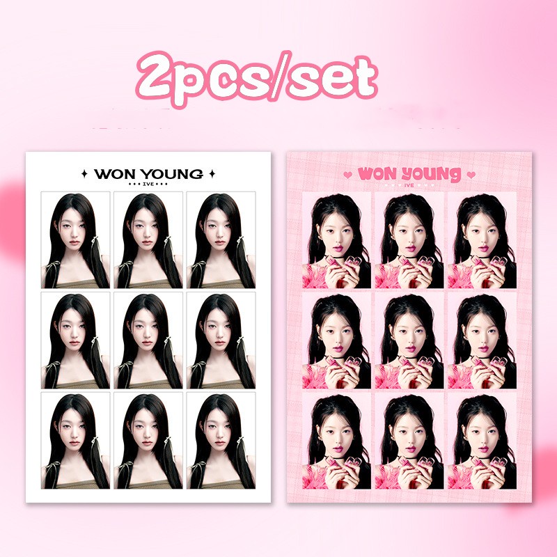 2-7 ชิ้น/เซ็ต IVE ID Photo การ์ด Lomo HAPA KRISTIN 1st EP IVE MINE Photocards รุ่นพิเศษ Babysbreath 