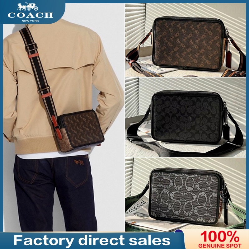 Charter Crossbody 24 C5340 C5341 C6929 C5351 C3929 C8404 C8445 C6930 ผู้ชาย กระเป๋าสะพายข้าง Coac h 