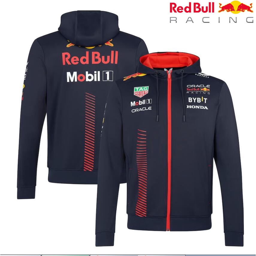 ใหม่ล่าสุด F1 เสื้อกันหนาวมีฮู้ด และเสื้อโค้ทแขนยาว ลาย Oracle Red Bull Racing F1 2024 แฟชั่นฤดูใบไม้ผลิ สําหรับผู้ชาย และผู้หญิง 2024