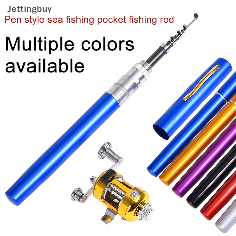 [Jettingbuy] ใหม่ พร้อมส่ง คันเบ็ดตกปลา แบบสั้นพิเศษ หัวเหล็ก ขนาดเล็ก 1 เมตร 1.4 เมตร 1.6 เมตร