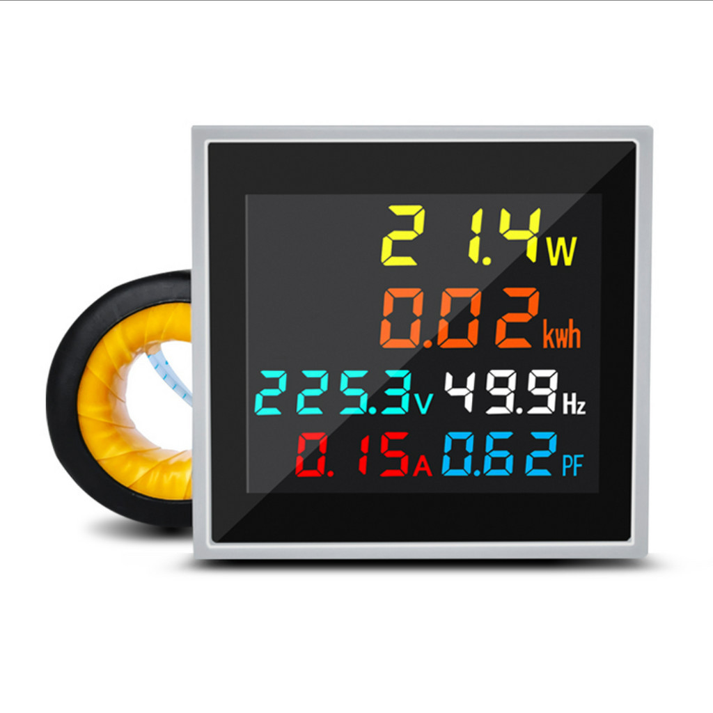 แผงโวลต์มิเตอร์ แอมมิเตอร์ ดิจิตอล D48-2058 6 in 1 AC 50-300V 250-450V