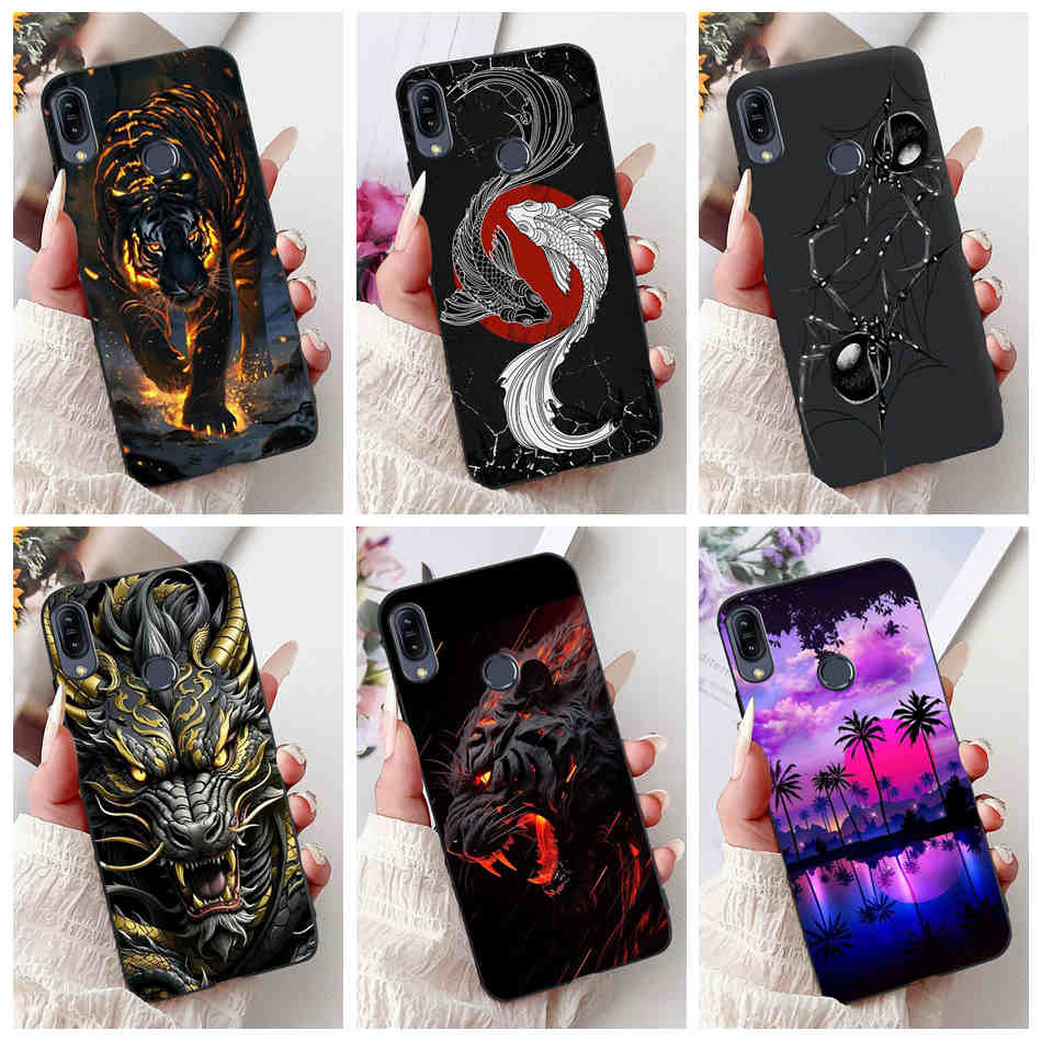 Asus Zenfone Max Pro M1 ZB602KL X00TD / Max M1 ZB555KL X00PD แฟชั่น Dragon Spider สไตล์ซิลิโคนสีดําเ