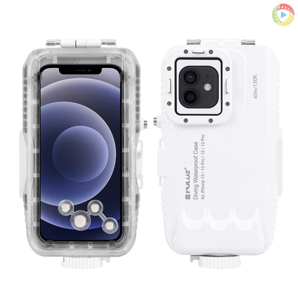 โทรศัพท์มือถือฝาครอบกันน้ํา PULUZ PU9113W ดําน้ําเคสโทรศัพท์กันน้ํากันฝุ่น Shock-P Came10