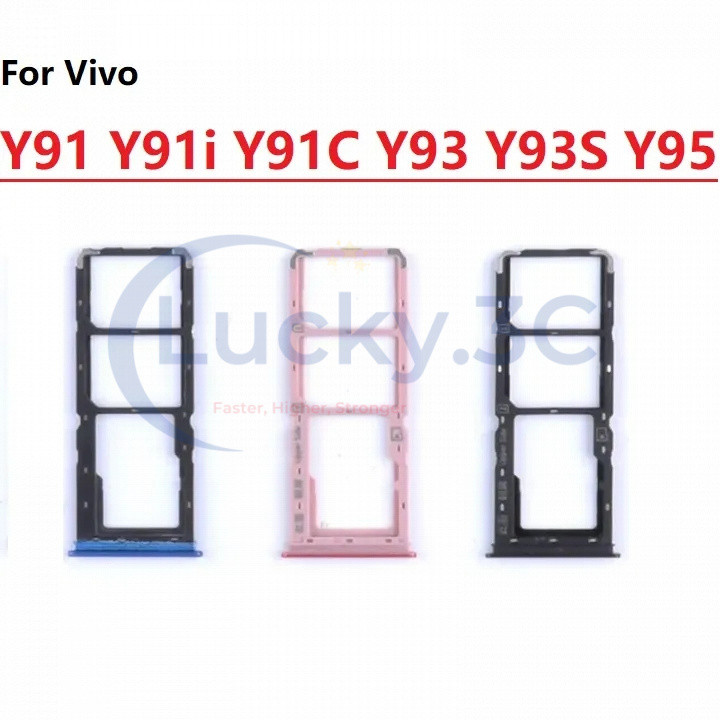 สําหรับ Vivo Y91 Y91i Y91C ซิมการ์ดถาดสําหรับ Vivo Y93 Y93S Y95 Dual Card Slot เปลี่ยนชิ้นส่วน