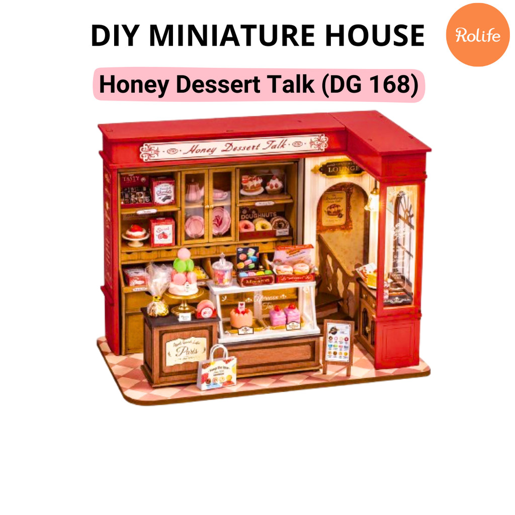 Robotime Rolife Miniature 3D DIY House Kit - Honey Dessert Talk (DG168)
