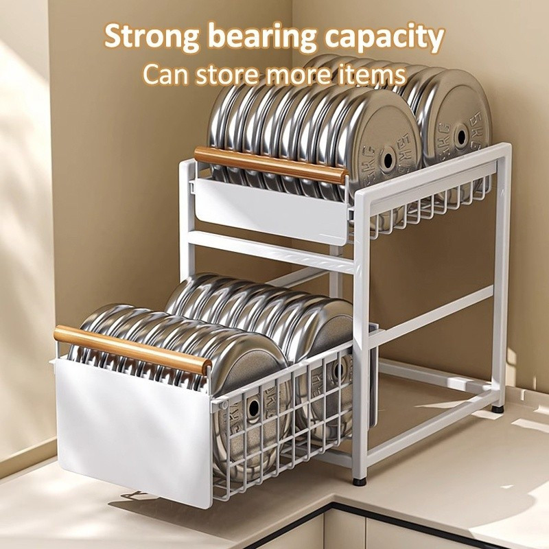 Simplejoy ชั้นวางของลิ้นชักออแกไนเซอร์ ตะกร้าดึงเก็บของในครัว ใช้งานสะดวก ทนทาน - รูปที่ 4