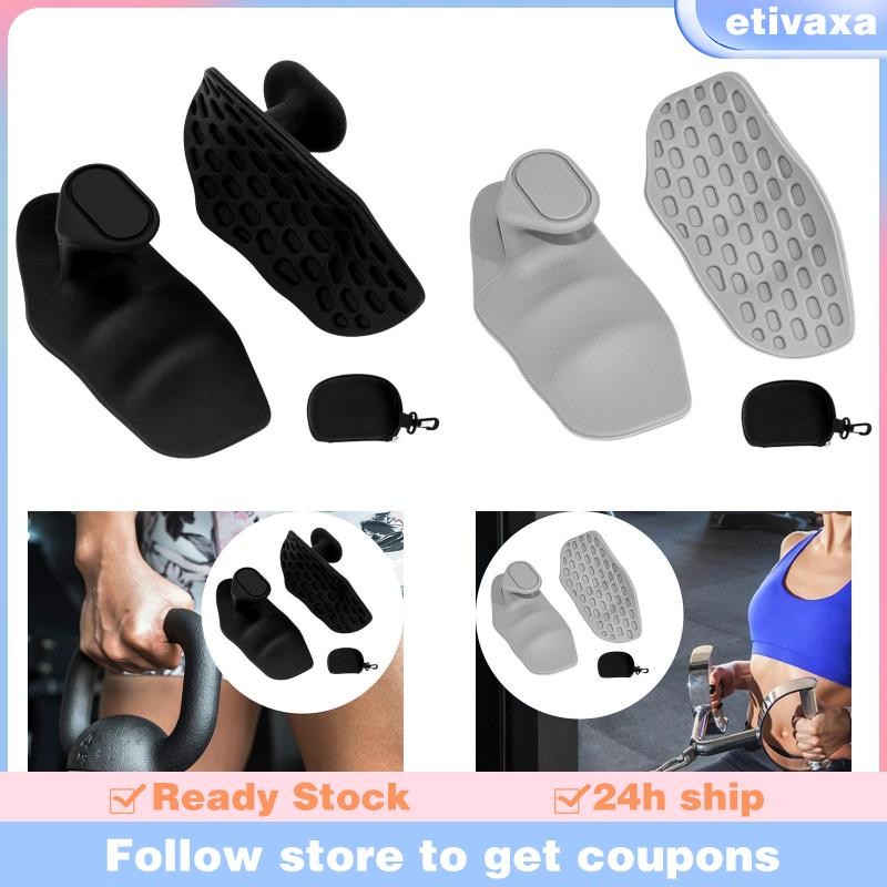 [Etivaxa] Weight Lifting Grips ถุงมือออกกําลังกายยิมที่ทนทานสําหรับการออกกําลังกายการฝึกอบรมการออกกํ