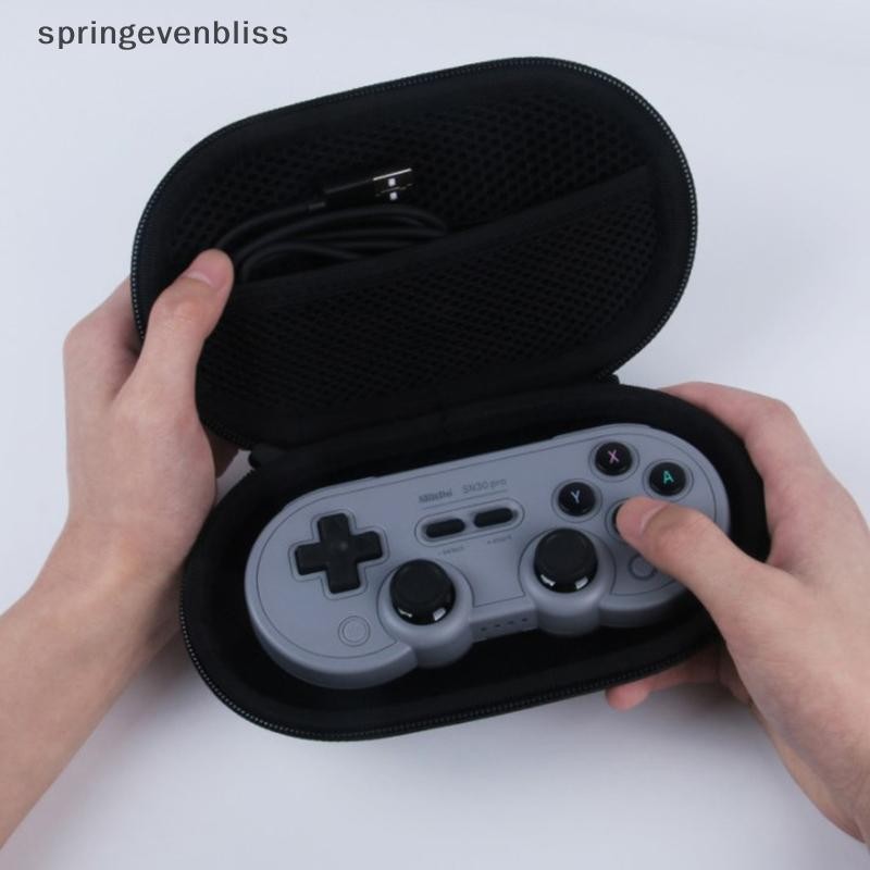 Springevenbliss Gamepad กล่องเก็บฝาครอบป้องกัน Hard Case กระเป๋าพกพากระเป๋าถือสําหรับ 8Bitdo SF30 PRO คอนโทรลเลอร์เกมจอยสติ๊ก Springevenbliss