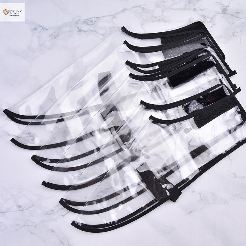 Cod ผ้าคลุมรองเท้าตัดผม PVC Clear Shoe Cover Foots Covers Hair Stylist Shoes ใหม่