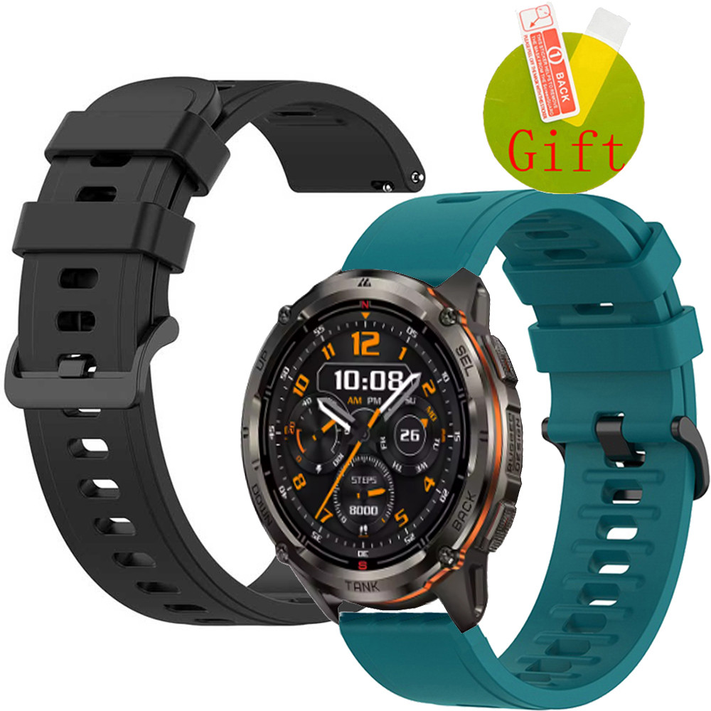Kospet TANK T3 ULTRA 2 สายซิลิโคนสายรัดข้อมือสําหรับ KOSPET TANK T3 ULTRA2 หน้าจอป้องกันฟิล์มสร้อยข้