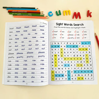 220 High Frequency Sight Words Workbook Word Search & Handwriting Practice Learning Book for Kindergarten Homeschool