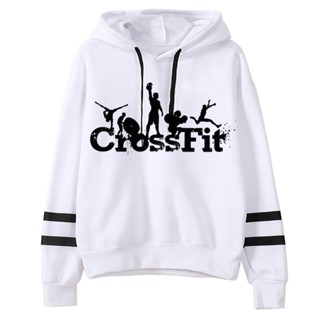 Crossfit เสื้อฮู้ดดี้ สไตล์วินเทจ ฮาราจูกุ สําหรับผู้หญิง