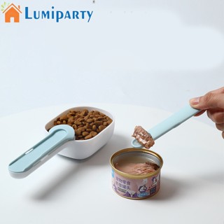 Lumiparty ช้อนอาหารสัตว์เลี้ยง สุนัข แมว พร้อมที่จับ และคลิปหนีบ