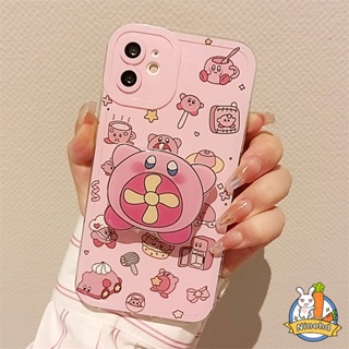 เคสโทรศัพท์มือถือ ซิลิโคน ลายการ์ตูน Kirby พร้อมขาตั้ง สําหรับ Xiaomi Redmi Note 12 11 11s 10s 10 9 9s 8 Pro Redmi 12C 12 A1 10C 10A 10 9 9A 9C 9T Mi 11 Lite 11T 10T Poco X3 Pro