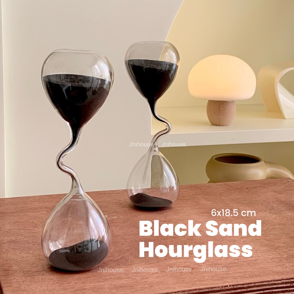 [พร้อมส่ง] Jnihouse : Black Sand Hourglass นาฬิกาทราย