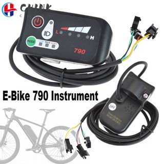 Chink E-Bike 790 เครื่องดนตรี จอแสดงผลระดับแบตเตอรี่ 6 กม. สําหรับรถมอเตอร์ไซด์ สกูตเตอร์