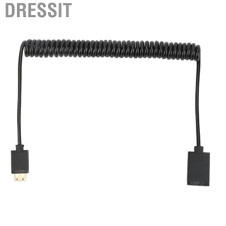 Dressit 1.8m Mini HD Male to Female Cable 4K At 60Hz OD3.2mm PVC and Metal Coiled for TVs Tablet