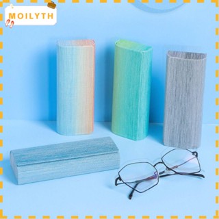 Moilyth กล่องแว่นตา หนัง PU สีรุ้ง เรียบง่าย สําหรับผู้หญิง