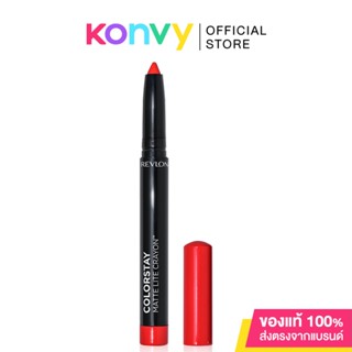 REVLON Colorstay Matte Crayon 1.4g #009 Ruffled Feathers เรฟลอน ลิปสติกแบบแท่งดินสอเนื้อแมทสีชัด ติดทน.