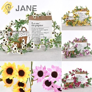 Jane เถาดอกทานตะวันปลอม 178 เมตร สําหรับแขวนตกแต่งผนัง งานแต่งงาน DIY