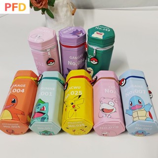 Pokemon กระเป๋าดินสอ ลายการ์ตูนโปเกม่อน ปิกาจู เหมาะกับนักเรียนประถม สําหรับนักเรียนผู้ชาย และผู้หญิง