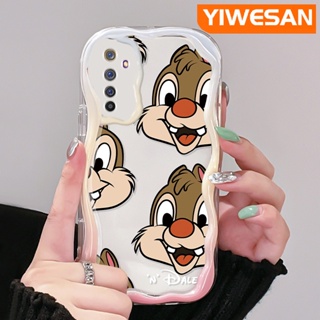 สําหรับ Realme 6 Pro 6s Narzo เคสการ์ตูนน่ารัก Dale ดีไซน์ใหม่ เนื้อครีม ขอบคลื่น กันกระแทก เคสโทรศัพท์ ซิลิโคนใส เคสนิ่ม