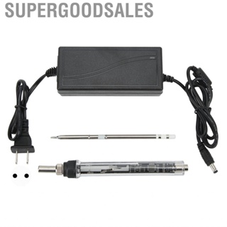 Supergoodsales Electric Soldering Iron Stainless Steel T12 Digital Set 100-240V