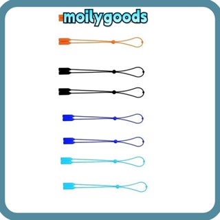 Moilyhd สายคล้องแว่นตา ซิลิกาเจล สีพื้น ปรับได้ แบบพกพา 8 ชิ้น