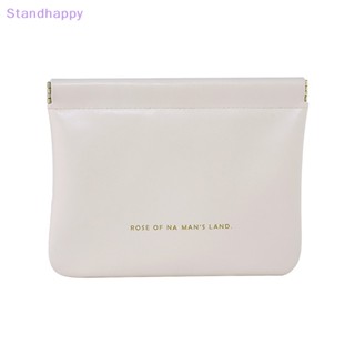 Standhappy กระเป๋าใส่เหรียญ ผ้าอนามัย กระเป๋าใส่เครื่องสําอาง ขนาดเล็ก แบบพกพา สไตล์มินิมอล