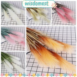 WISDOMEST แจกันดอกไม้ หญ้า 5 หัว สําหรับตกแต่งบ้าน งานแต่งงาน วันวาเลนไทน์ DIY