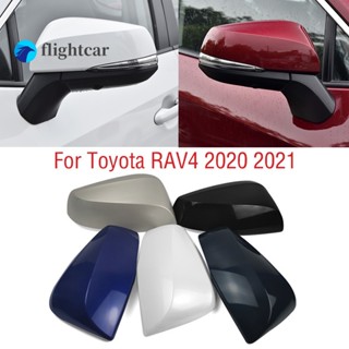 Flightcar ฝาครอบกระจกมองข้างรถยนต์ สําหรับ Toyota RAV4 RAV 4 2020 2021