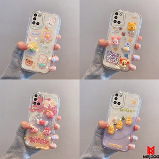 เคส Samsung A31 A51 A11 A21S M11 ตุ๊กตาสามมิติ สีใส การ์ตูน กรณีป้องกันโทรศัพท์มือถือ TY4