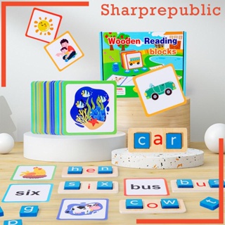 [Sharprepublic] เกมจับคู่ตัวอักษร Montessori พร้อมแฟลชการ์ด