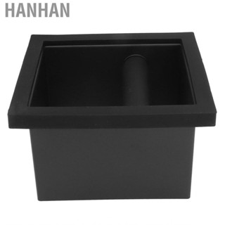 Hanhan Coffee Ground Knock Box  Bottomless Black Rubber PTFE Steel Residue MU