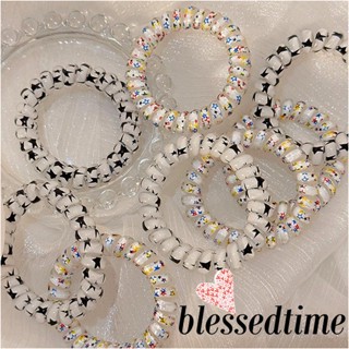 Blessedtime- ยางรัดผม แบบเกลียว รูปดาว หลากสี เครื่องประดับ สําหรับผู้หญิง