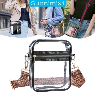 [Sunnimix1] กระเป๋าสะพายไหล่ กระเป๋าถือ PVC แบบใส ขนาดเล็ก กันน้ํา เหมาะกับการพกพาเดินทาง เล่นกีฬากลางแจ้ง