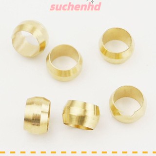 Suchenhd ปลอกปลอกหุ้มท่อน้ํามัน ทองเหลือง 6 มม. สีเหลือง