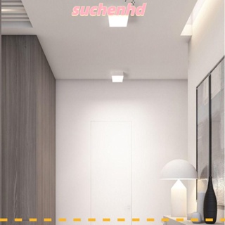 Suchenhd โคมไฟเพดาน LED ทรงสี่เหลี่ยม สไตล์โมเดิร์น สําหรับตกแต่งบ้าน ห้องนอน