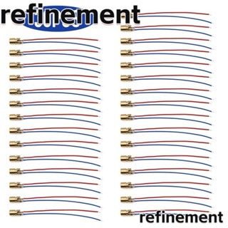 Refinement ไดโอดเลเซอร์ พลาสติก ทองแดง 5V 6.5 ซม. สีแดง ฟ้า 30 ชิ้น