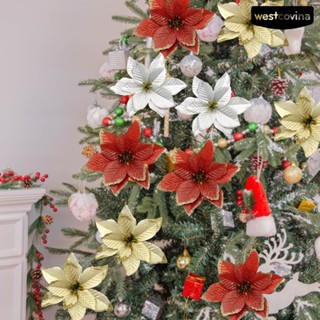 [COD]☃ดอกไม้ปลอม เสมือนจริง สําหรับตกแต่งเทศกาลคริสต์มาส
