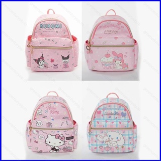 Gp1 Sanrio กระเป๋าเป้สะพายหลัง พิมพ์ลายการ์ตูน Hello Kitty mymelody Kuromi Cinnamon สไตล์เกาหลี สําหรับเด็กผู้หญิง PG1