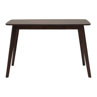 [กทม. 3-5 วัน ส่ง] Koncept furniture โต๊ะอาหารไม้ล้วน รุ่น Tatoro สีไม้เข้ม (120X75X76 ซม.)