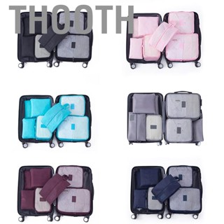 Thooth 7 Set Packing Cubes  Dirt Resistant Oxford Cloth Luggage Organizers for Travel