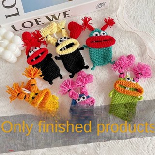 Wool Key Cover Cute Big Mouth Funny Super Cute Key Case Car Remote Control Key Protective Case Hand Woven yt3Q